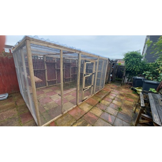 Freestanding Waterproof Catio Enclosure 12FT X 8FT X 8FT Tall